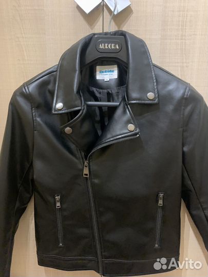 Кожаная куртка детская