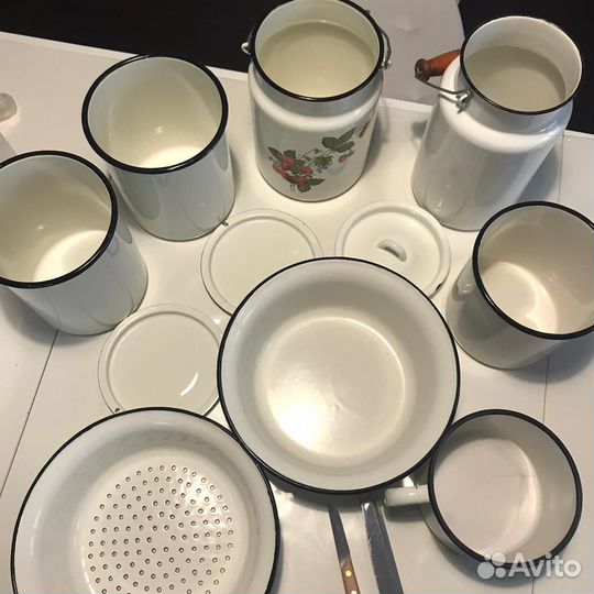 Эмалированная посуда СССР новая