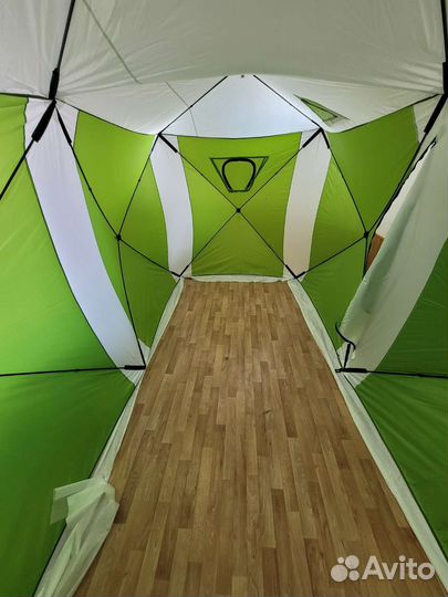 Зимняя палатка ст-1621 куб двойная 200х400х215