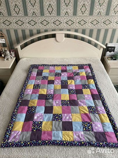 Одеяло лоскутное 110*140