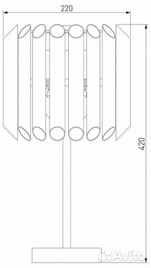 Настольная лампа декоративная Bogate's Castellie 01107/3