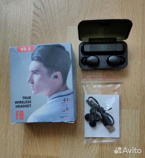 Новые беспроводные наушники F9 Bluetooth 5.2