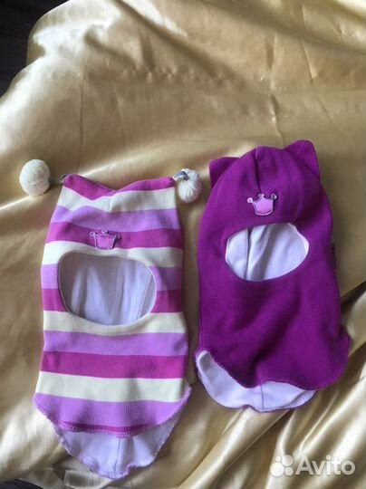 Шапка шлем для девочки