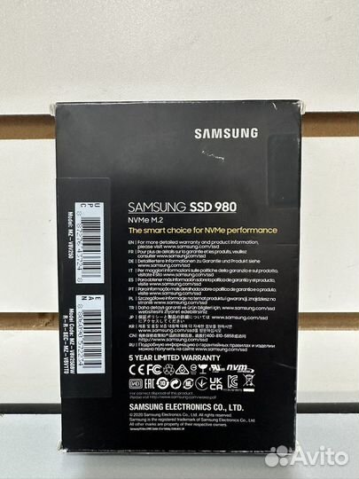Твердотельный накопитель M2 SSD Samsung 980 250gb