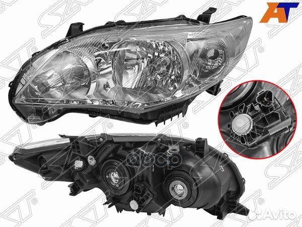 Фара toyota corolla 10-13 LH с электрокорректор