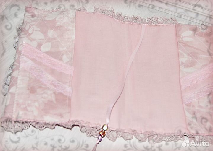 Текстильная обложка в стиле шебби для ежедневника