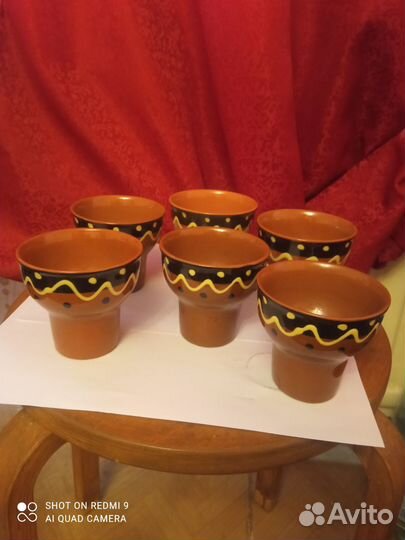 Стаканы из глины СССР