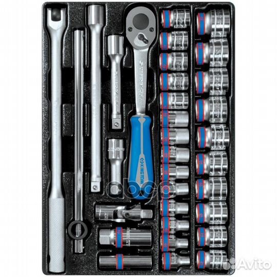 9-4333MR03 набор торцевых головок 1/2'' с прин