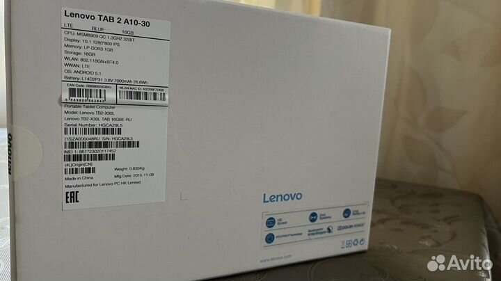 Планшет lenovo на запчасти