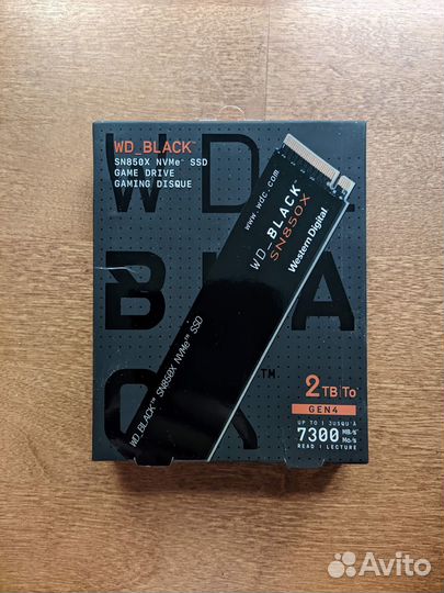 WD Black SN850X 2TB SSD (PCI-E 4.0, для PS5) Новый