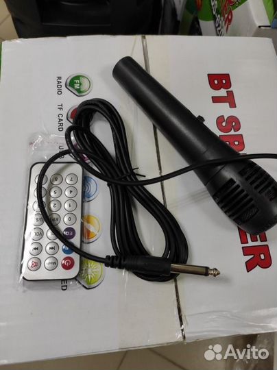 Колонка BT блютуз usb fm радио aux караоке