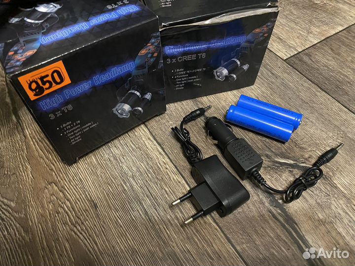 Налобный LED фонарик