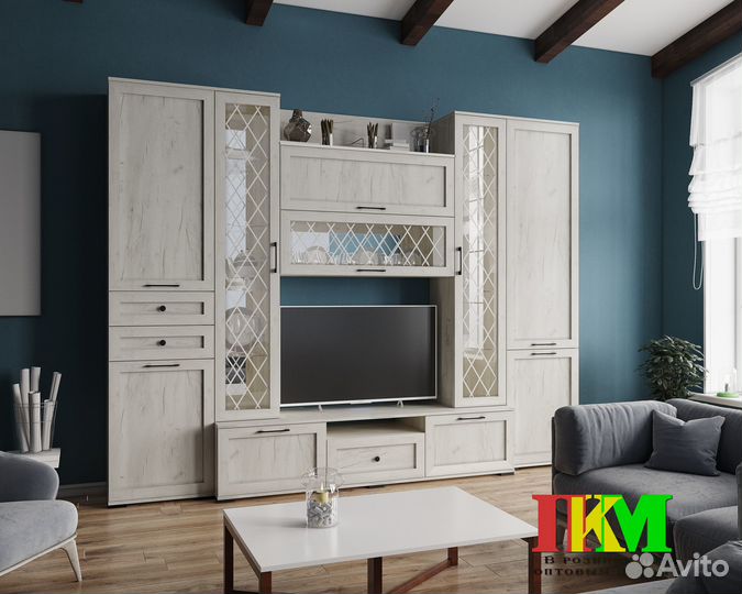 Полка навесная София сн-1 крафт белый