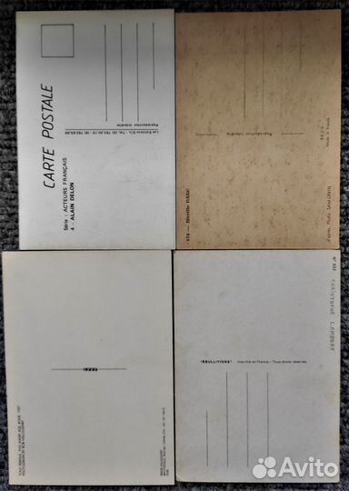 Открытки зарубежных артистов кино