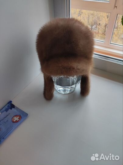 Шапка ушанка норковая женская