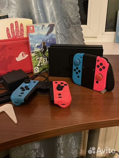 Nintendo switch rev 2 32 gb/128gb с играми