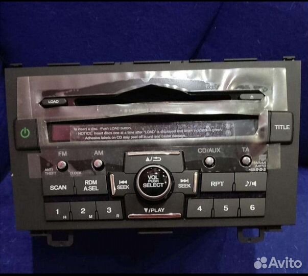 Новая штатная магнитола на Honda CR-V