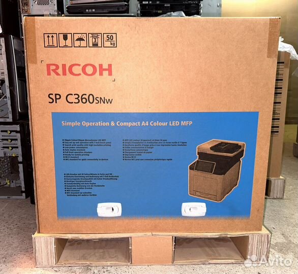 Мфу Ricoh SP C360SNw новые цветные с доставкой