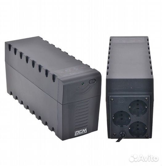 Ибп Powercom Raptor RPT-600A euro 360Вт 600ва черн
