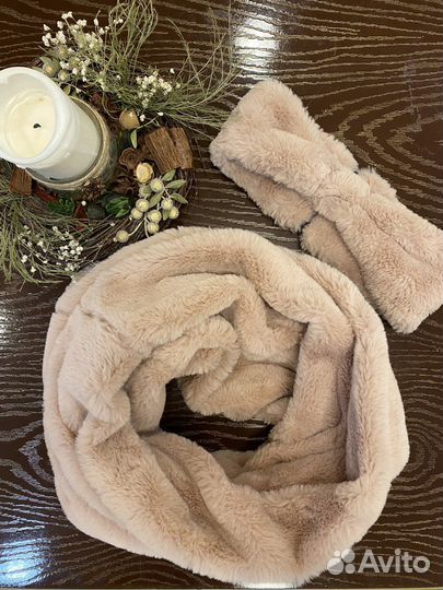 Комплект снуд и повязка на голову H&M