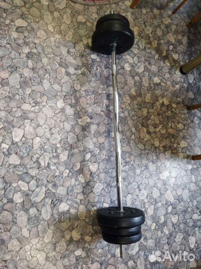 Штанга с блинами