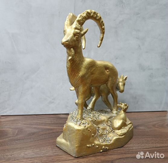 Советская Статуэтка Касли Литьё Горные Козлы СССР