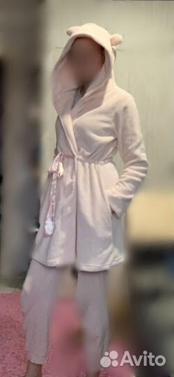 Халат плюшевый с ушками