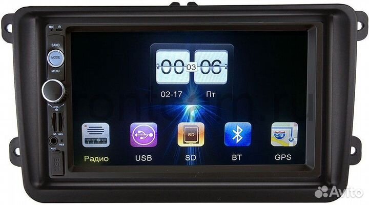 Переходная рамка 2din для Volkswagen golf,passat