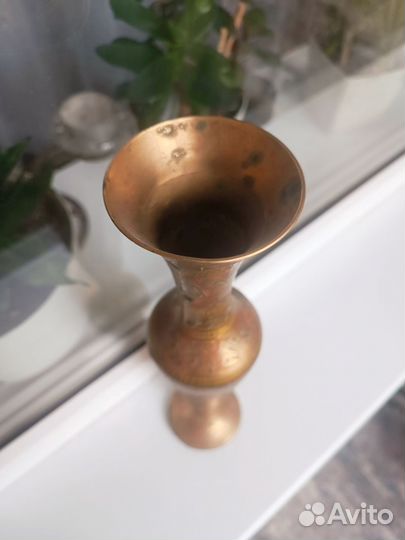 Ваза Латунь СССР- Индия