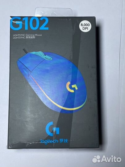 Игровая мышь Logitech G102 LightSync Blue