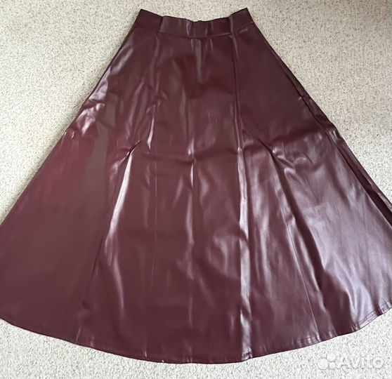 Юбка экокожа