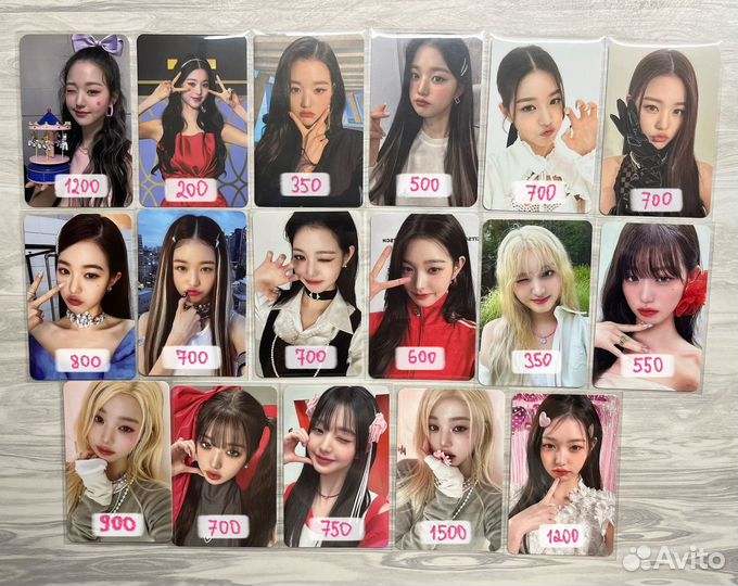 Официальные карты ive, enhypen, twice