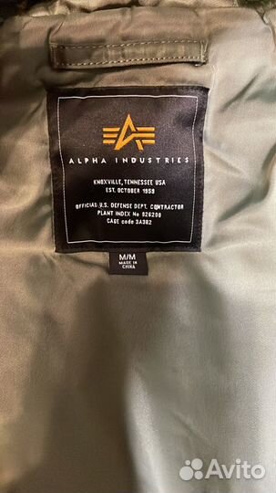 Куртка alpha industries мужская