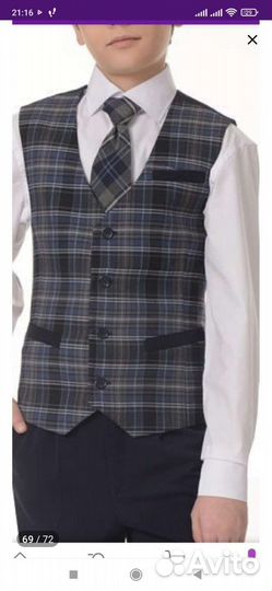 Sky lake жилет для мальчика.128 размер