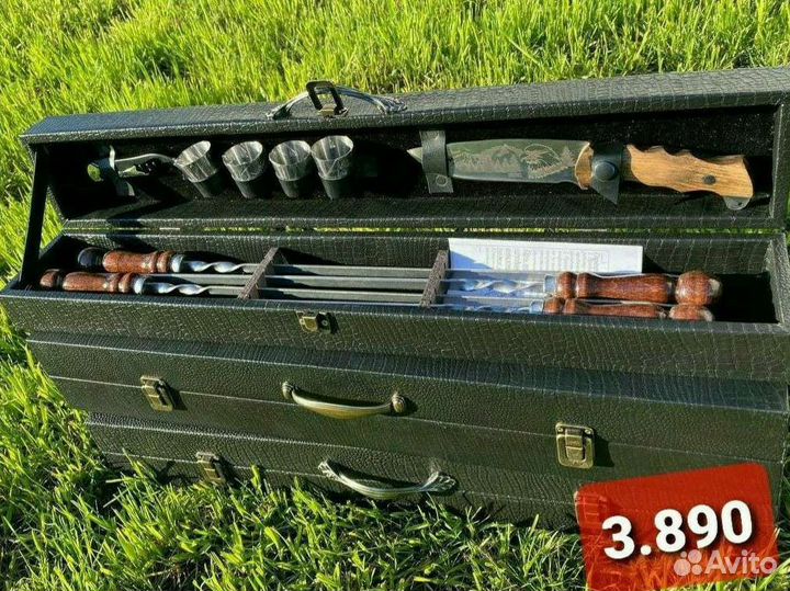 Шашлычный набор подарочный набор шампуров