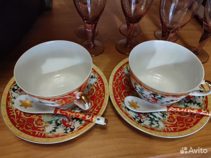 Набор чайная пара китайский рисунок