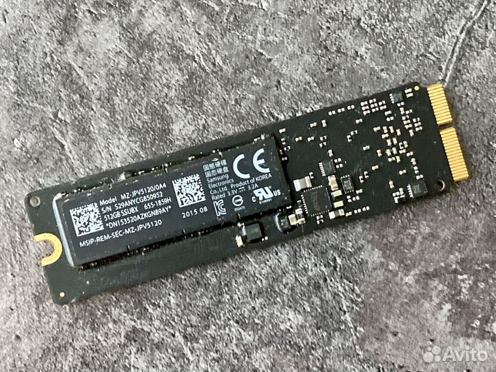 Apple SSD 512Gb Macbook SSD Оригинал Родной