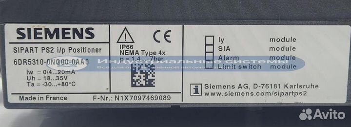 Позиционер Siemens 6DR5310-0NG00-0AA0