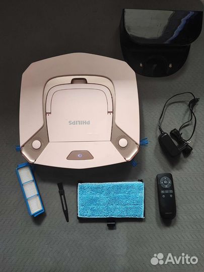 Робот-пылесос Philips FC8795/01, розовый