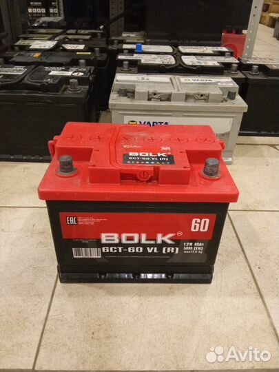 Аккумулятор автомобильный Bolk 60Ah