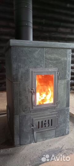 Печь-камин натуральный камень Elli/3