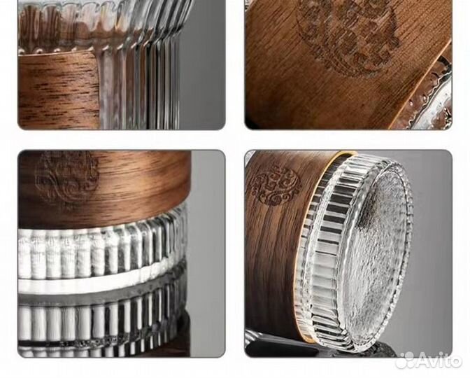 Стаканы с деревянной вставкой тренд сезона