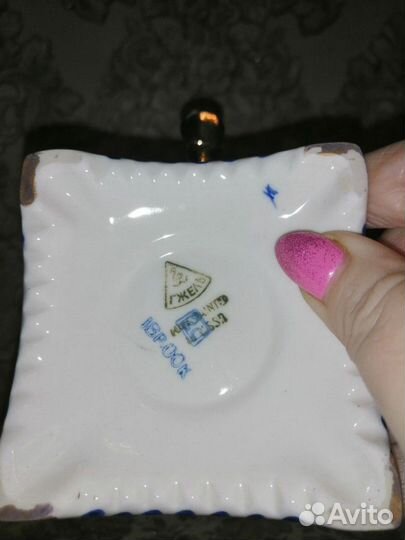 Самовар фарфоровый, гжель