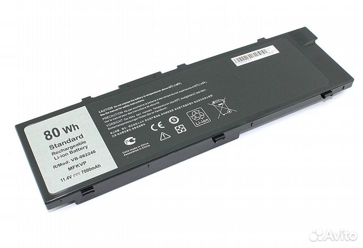 Аккумулятор для Dell Precision 15 11.4V 7000mAh