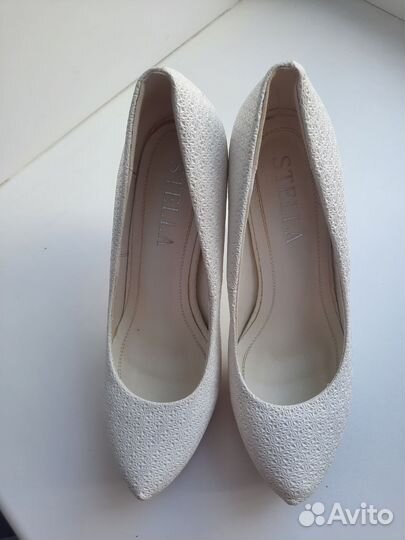 Туфли белые свадебные