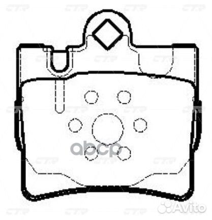 GK0039 Колодки тормозные mercedes W220 S320-S60