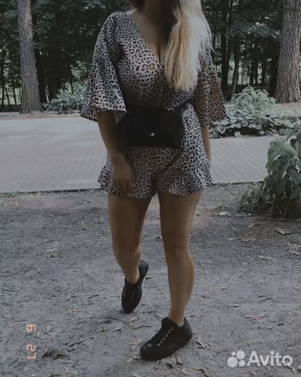 Комбинезон леопардовый