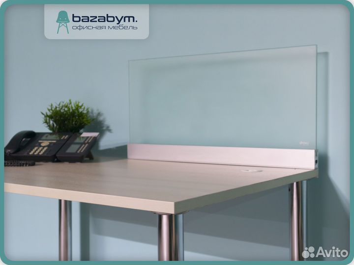 Перегородка для компьютерного стола 80х40 см