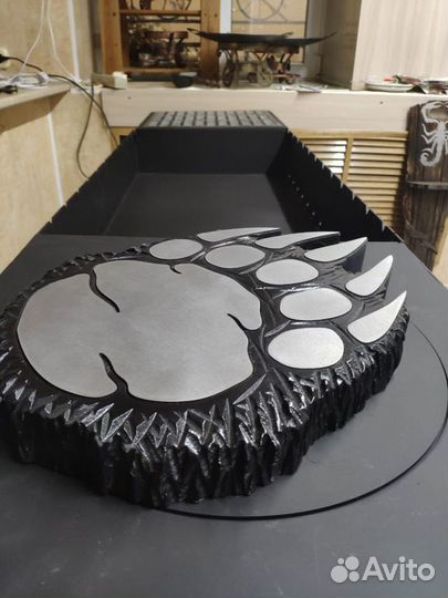 Подставка под горячее след медведя.Под казаны, сад