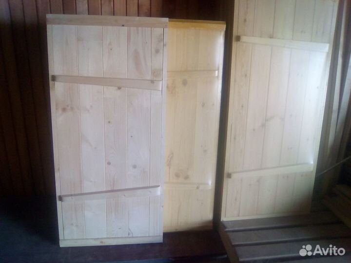 Двери деревенские клиновые в ласточкин хвост